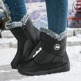 thumbnail image 2 of Water Mid Calf Winter Boots for Women with Warm Easy Side Zipper - Tread Cold Weather Outdoor Footwear, 2 of 9