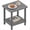 Grey, variant on Outdoor Side Table, 2-Tier Small Outdoor Table for Patio, Adirondack Side Tables for Outside or Indoor, Bamboo End Table for Pool, Porch, Weather Resistant Easy Maintenance-Black