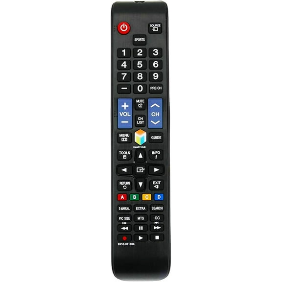 BN59-01198X Replaced Remote Fit for Samsung LCD TV UN32J5500AF UN50JS7000F UN50JU6500F UN32J6300AF UN50JU650DF UN55J6300AF UN50J6300AF UN40J5500AF UN40J6300AF UN40JU6500F