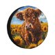 thumbnail image 1 of Balery Cloud Sky Sunflower Cow Cubiertas para Neumáticos - Protector Resistente para Neumáticos de Camioneta, SUV, Remolque, Camper y RV-14 inch, 1 of 6