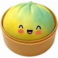thumbnail image 3 of Giant Glitter Dumpling, Mega Rainbow Dumpling, 3.9 in Jumbo Dumplings Stress Relief Sensory Toy with Steamer Box, Slow-Rising Sensory Decompression Dumplings for Adults & Kids (TypeA), 3 of 6