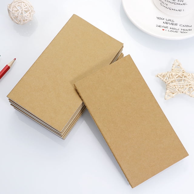 RENACLIPY 10PCS Journaling Notebook Kraft Paper for Recording Experiences Office