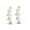 Rose, variant on 925 Sterling Silver 14K White Gold Plating Ear Crawler Earrings Hypoallergenic Round VVS1 Diamond For Women