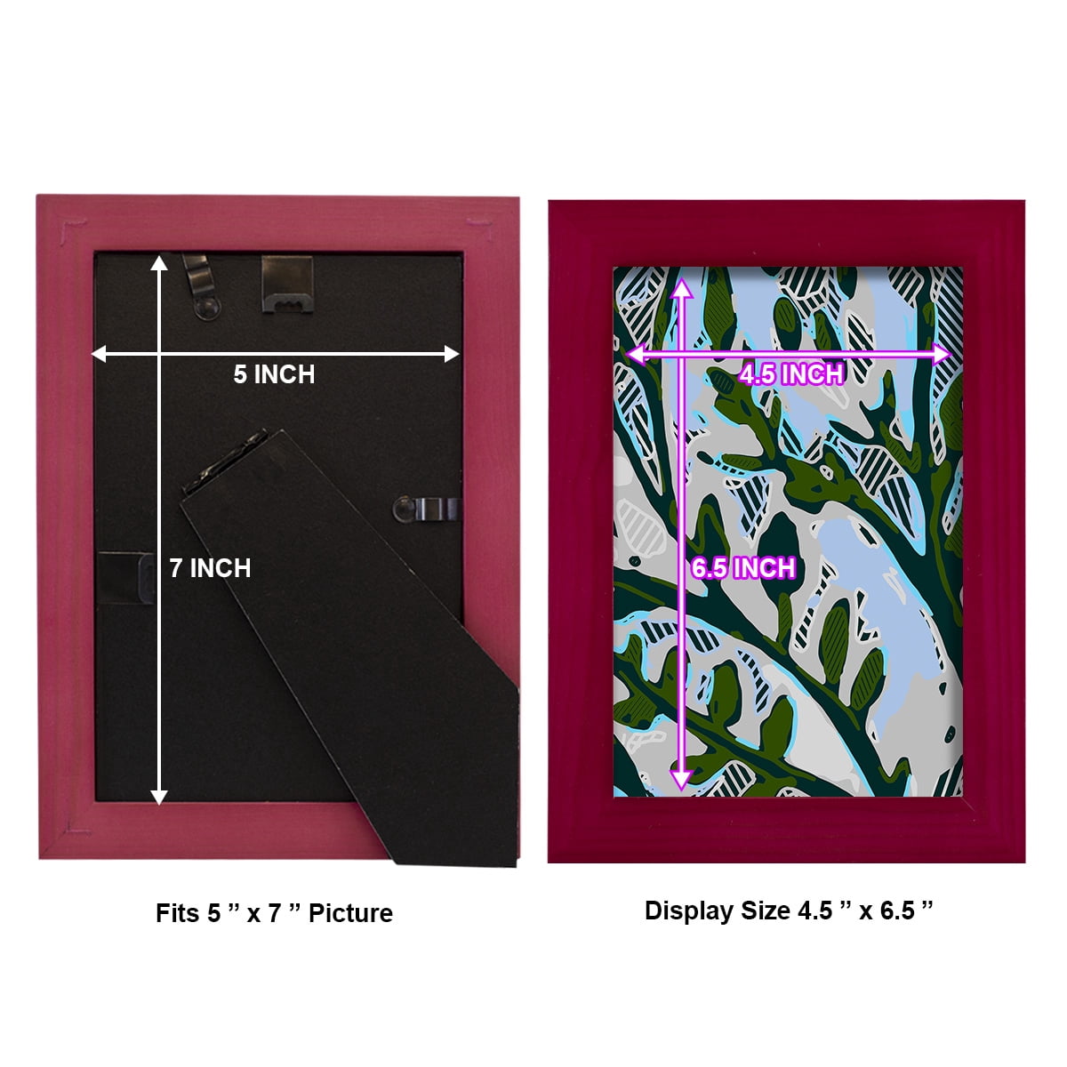 Abstract Tree Limbs II -Framed Print w/glass-Cherry Red