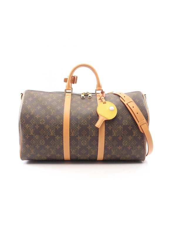 Pre-Owned Louis Vuitton Keepall Bandoulière 50 Monogram Perforation 2-Way Boston Bag Handbag...