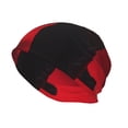 thumbnail image 2 of Logiee Black Panther Red Background Print Unisex Knit Beanie for Men Women Winter Hat,Beanies Skull Caps, 2 of 7