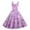 Purple Pink, variant on Women Valentines Day A Line Dress with Adjustable Spaghetti Straps Vintage Inspired Fit and Flare Summer Sundress Light Purple S