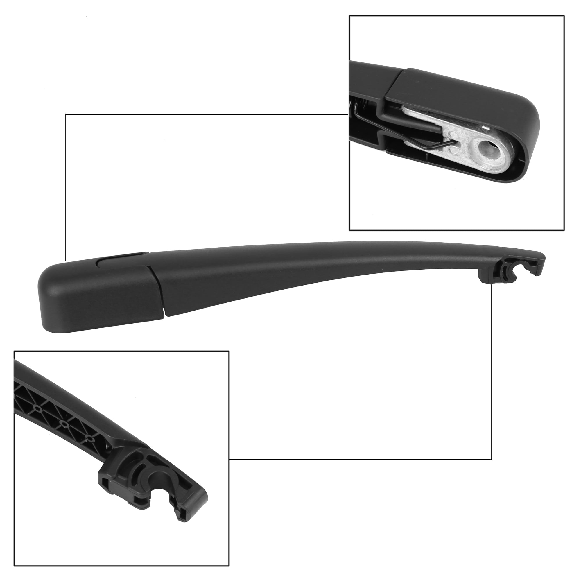 Unique Bargains 315mm 12" Rear Windshield Wiper Blade Arm Set for Hyundai for Kia