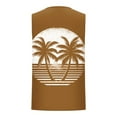 thumbnail image 3 of Blczomt Mens Tank Tops Summer Sleeveless Tank Vacation Beach Brown Gym Mens Clohting, 3 of 4