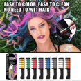 thumbnail image 1 of One Time Hair Chalk Comb Professional Temporary Instant Hair Comb Hair Color Highlights Streaks Hair Coloring Dye Comb, 1 of 5