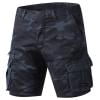 thumbnail image 1 of Pantalon Large Homme Été Mode Extérieur Décontracté Bouton Multi-Poches Short Sport Bleu Foncé m, 1 of 3