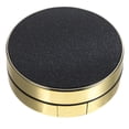 thumbnail image 1 of Black Round Plastic Makeup Case with Mirror for Cream Storage Travel Size, 1 of 8