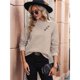 thumbnail image 4 of Camisas de Larga para Mujer, Conjuntos de Otoño, Camisetas con Cuello en V, Blusas Tipo Túnica con Botones, Ropa de Moda Albaricoque L, 4 of 8