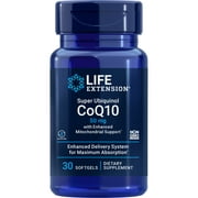 Life Extension Super Ubiquinol CoQ10 with Enhanced Mitochondrial Support™, heart health supplement, maximum absorption, 50 mg, non-GMO, gluten-free, 30 softgels