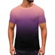 thumbnail image 1 of Tops para hombre, blusas y camisas de cuello redondo y manga corta para hombre, blusas y camisas casuales deportivas con estampado degradado divertido para hombre y mujer, blusas vintage de manga cort, 1 of 8