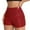 Red, variant on WAYUTE Shorts for Women High Waist Casual Shorts Hot Pants High Elastic Sequins Bar Performance Clothing Shorts