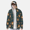 thumbnail image 2 of Xecao Cute plant fox for Sun Shirt-A lightweight, Hoodie-Style Long-Sleeve UV Protection Garment Designed for Other Outdoor Activities. -3X-Large, 2 of 7