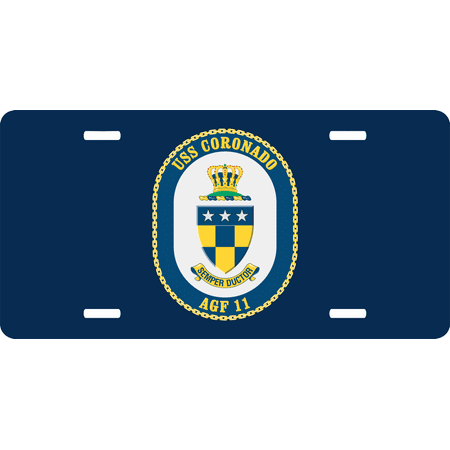 Navy USS Coronado AGF-11 License Plate