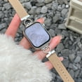 thumbnail image 2 of Dwitch Premium Leather Band for Apple Watch Band 42mm/44mm/45mm/46mm/49mm,Elegant Women.s Genuine Leather Strap with Heart Buckle,Stylish Slim Design for iWatch Series 10 9 8 7 6 5 4 3 2 1 SE,, 2 of 4