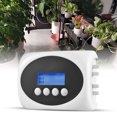 thumbnail image 1 of Riwcyla 3W Solar Automatic Watering Device Dual Pump Timed Irrigator for 15 Pots LCD Display USB/Solar Panel Powered Drip Irrigation Kits 15m Tube Length for Flowers Plants, 1 of 6