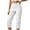 White, variant on QTSHPN Womens Scrub Pants Sleek High Waist Cargo Style Stretchy Flex Capri with Flat Front for Summer Pants Women Red S