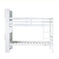 thumbnail image 5 of Bellemave Bunk Bed with Storage Headboard, Wood Twin Over Twin Bunk Beds with Shelves, Can be Convertible 2 Beds, No Box Spring Required (White), 5 of 9