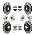 thumbnail image 1 of Transit Auto Front Rear Hub Bearings Assembly Coated Disc Brake Rotors and Semi-Metallic Pads Kit (10Pc) for Car 2012-2014 Volkswagen Passat - Left Right Side (Driver Passenger) KBB-110978, 1 of 11