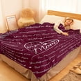 thumbnail image 2 of Mothers Day Birthday Gifts for Mom, Flannel Throw Blanket to My Mom from Daughter Son Soft Blanket Mothers Gift for Sofa Travel Bedding YR001, 2 of 5