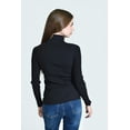 thumbnail image 3 of Blusa tejida de cuello alto /Juvenil, 0247 (Negro) negro G, 3 of 4