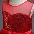 thumbnail image 4 of LYMAYTER Flower Girls Lace Tulle Dresses Kids Baby Sleeveless Wedding Dress for 4-12 Years Toddler Sweet Party Gown, 4 of 9