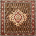 thumbnail image 1 of Ahgly Company Machine Washable Indoor Square Traditional Saffron Red Area Rugs, 4' Square, 1 of 7