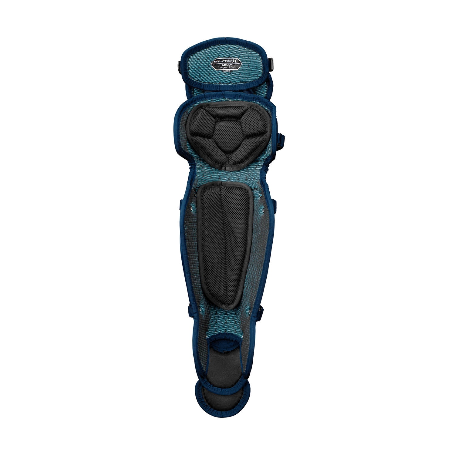 Easton Elite X Baseball Youth Leg Guards | Navy/Silver | Youth