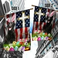 thumbnail image 3 of FLAGWIX Black Labrador Easter American Flag, Outdoor Easter Decoration - House Flag (29.5" x 39.5"), 3 of 4
