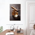 thumbnail image 3 of Elephant Stock Cigar On Whiskey Glass Wall Art - Vertical Multi Panel Canvas - Dining Room Wall Decor - Food And Drink Multi Panel - Gray And Brown Decor - 20" x 32", 3 of 8