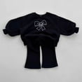 thumbnail image 2 of Zshosam Teen Girl Clothes Sets Winter Clothes Girls Clothes Set Shirt Top and Pants Kids 2 Piece Outfits For Casual,Black 6-12 Months, 2 of 3