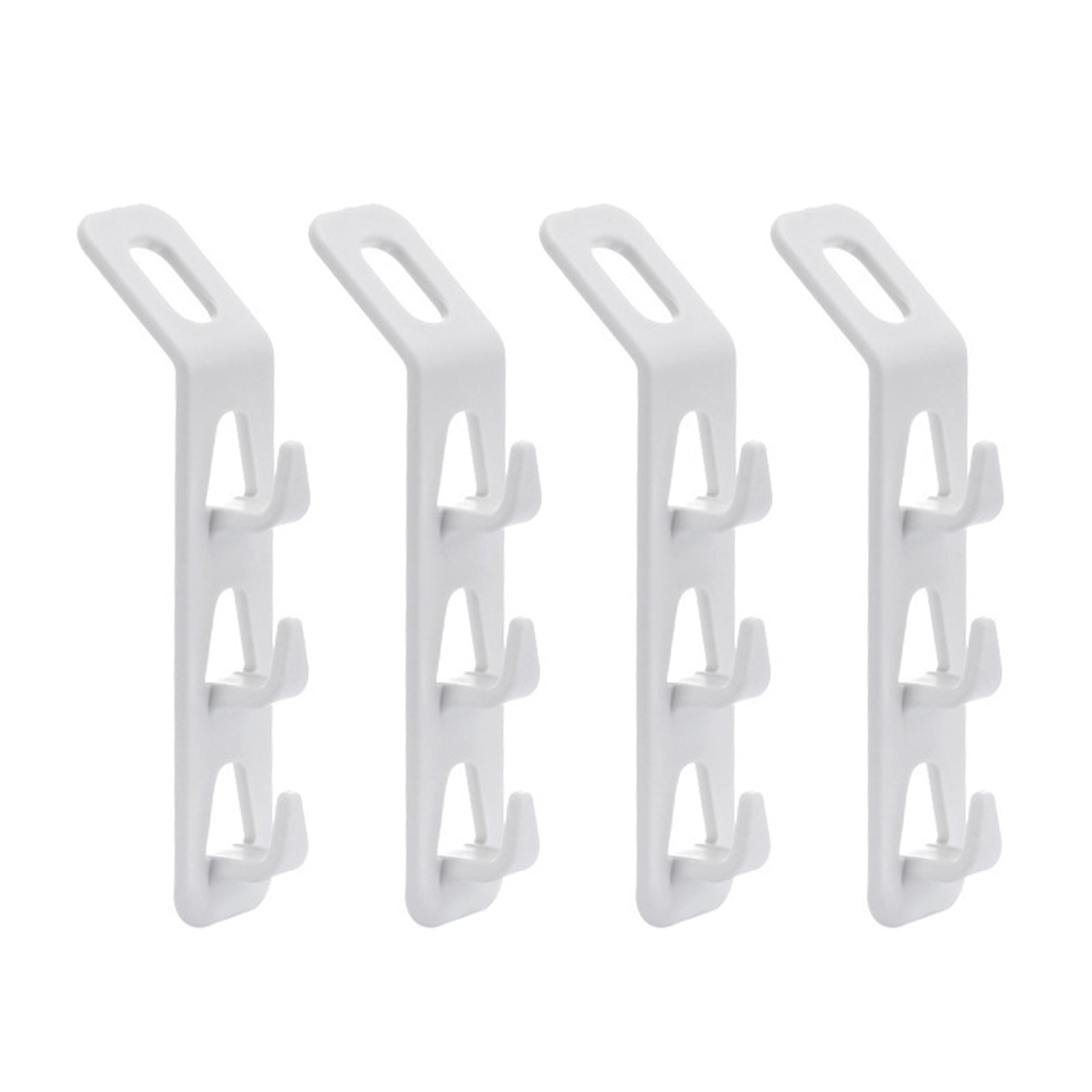 Home Textile Storage - Product Category Innovation for Space Saving Hanger Connector Hooks 4PCS Hooks Designed for Cascading Hangers and Heavy Duty Wardrobe Organization 4PCS