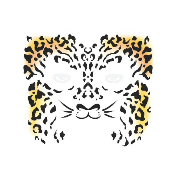 Tinsley Transfers Wild Jungle Animal Cheetah Face Tattoo Costume Accessory Tinsley Transfers Wild Jungle Animal Cheetah Face Tattoo Costume Accessory