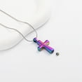 thumbnail image 4 of Cross Urn Pendant Memory Necklace for Cremation Ashes Holder Memorial Jewelry, 4 of 5