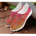 thumbnail image 1 of FORUDESIGNS Chaussures Plates pour Femmes Espadrilles Décontractées Été Maille Aérée Style Dégradé Infirmière Mocassins Femme, 1 of 5