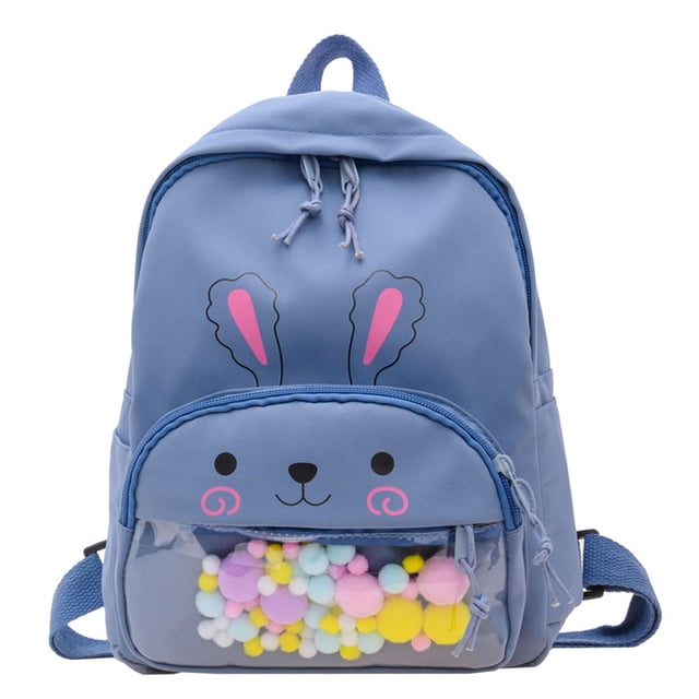 Mochilas escolares para niños Dibujos animados Kindergarten Kawaii Bookbag Bolsas al aire libre (Azul) Tmvgtek Para Estrenar