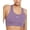 Purple, variant on Women's 1 Piece Pad Medium Impact Sports Bra Purple Size X-Small
