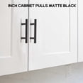 thumbnail image 4 of 10 Pack 5 Inch Cabinet Pulls Matte Black Stainless Steel Kitchen Cupboard Handles Cabinet Handles 5, 4 of 5