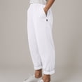 thumbnail image 2 of COMVALUE Pant for Women Spring Summer Lightweight Casual Boho Beach Pants Wide Leg High Waisted Trousers (White, XL), 2 of 6