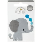Doodlebug Doodle-Pops 3D Stickers -At The Zoo Eddie Elephant