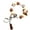 caramel color, variant on Stylish Highlands Cow Silicone Beaded Keychain Wristlet Pendant Keyrings Adornment for Pattern Enthusiasts