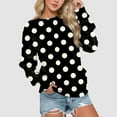 thumbnail image 2 of Vedolay Womens Fall Tops Women's Oversized Sweatshirts Long Sleeve Shirts Pullover Crewneck Sweatshirts,Black XXL, 2 of 3