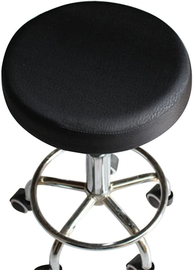 Elastic Barstool Seat Cushion Cover, Faux Fur Bar Stool Cushion