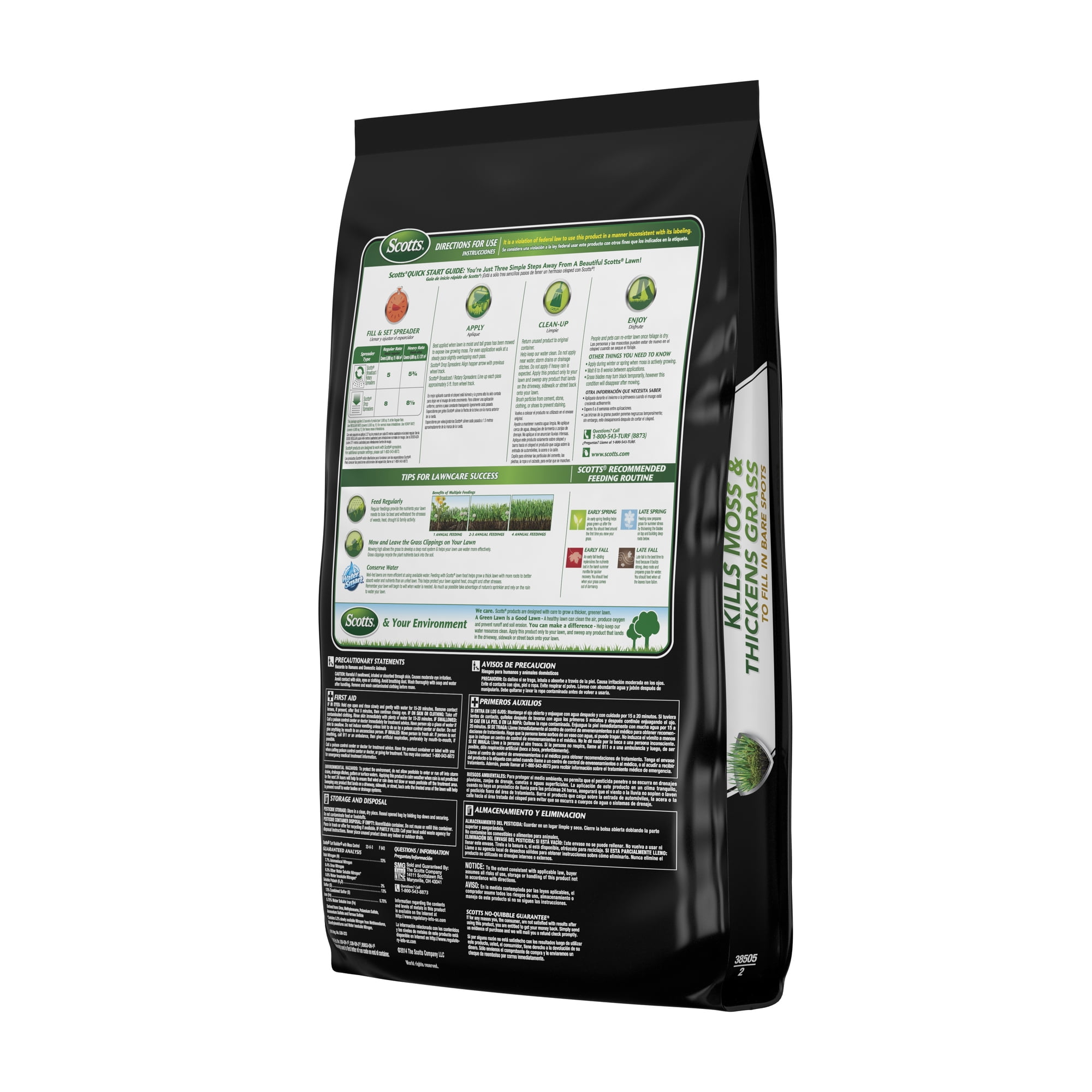 Scotts Turf Builder with Moss Control Up to 5 000 sq. ft. 25 lbs