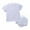White, variant on Fesfesfes Boys 2 Piece Outfits Summer Toddler Kids Baby Boys' Set Casual Solid Crepe Gauze T-shirt Short Sleeve Shorts Set 12-24 Months