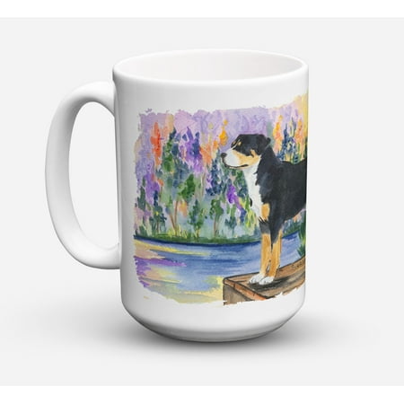 Greater Swiss Mountain Dog Dishwasher Safe Microwavable Ceramic Coffee Mug 15 ounce SS8160CM15